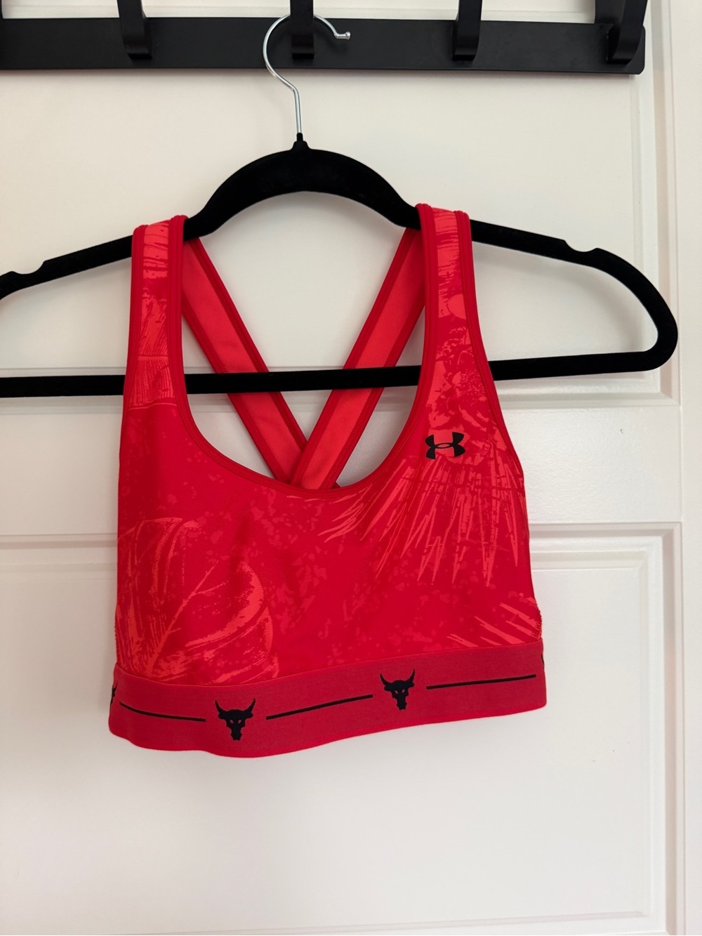 Under Armour Bright Red Crisscross-Back Sports Bra